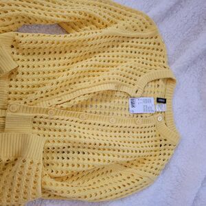 H-m Women's Yellow Cardigan